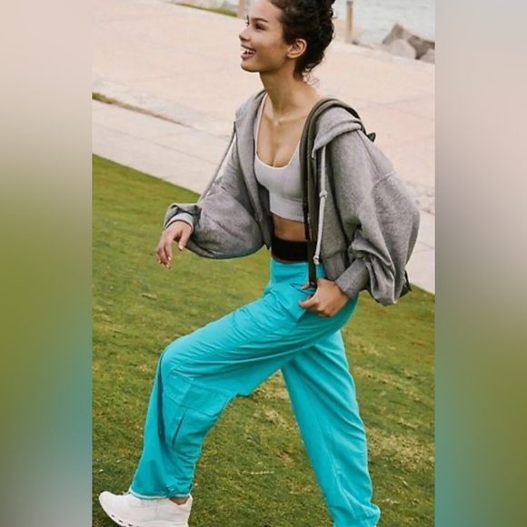 *NWOT* FP Movement Mesmerize Me Solid Pants - Poolside - Picture 6 of 8